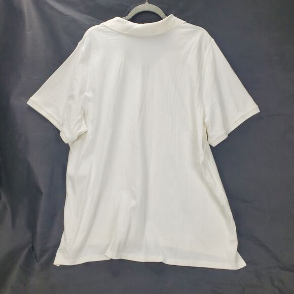 Lane Bryant Pretty & Perfect Cotton White Shirt Sz 26/28 4XL Mnimalist Basic NWT - Picture 3 of 13
